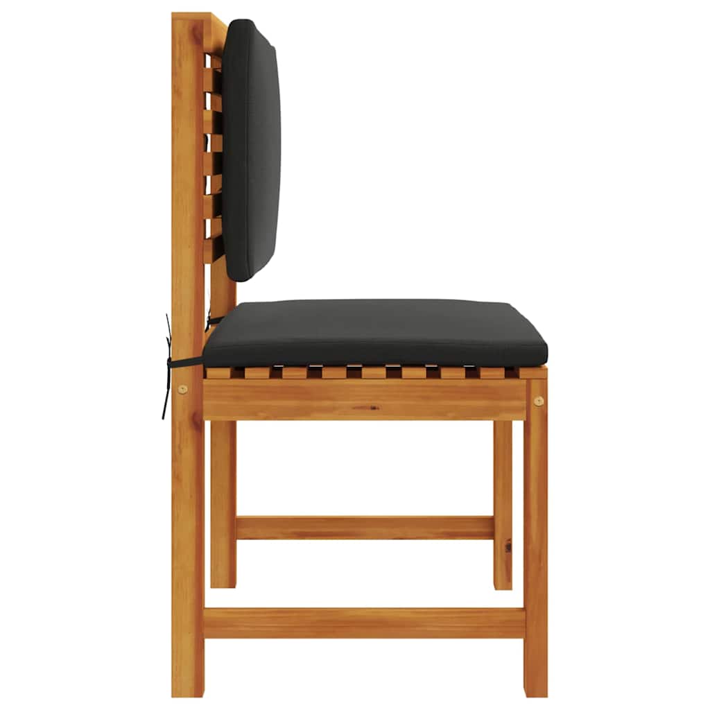 Garden Chair 2 pcs Brown 50 x 50 x 91cm Solid Acacia wood